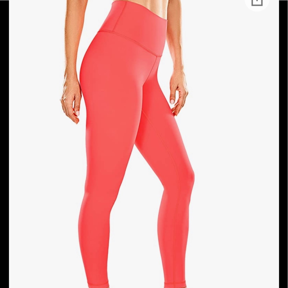 CRZ Yoga Naked Feeling Yoga Pants 25in coral